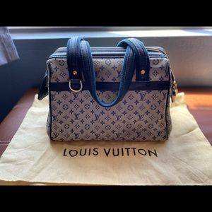 Authentic Louis Vuitton Josephine Navy Bag